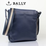 BALLY巴利 0073-2 男士皮包 休閑經典款牛皮斜跨男士包藍色