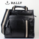 新款BAlly0074-1 休閑男款牛皮斜跨單肩手提男包黑色