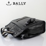 新款BAlly0074-1 休閑男款牛皮斜跨單肩手提男包黑色
