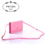 PRADA- 1M1361-2  新款牛皮帶鏡子長肩帶小包