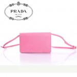 PRADA- 1M1361-2  新款牛皮帶鏡子長肩帶小包