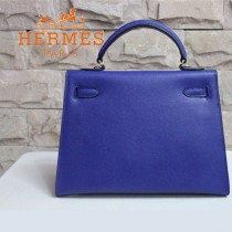 HERMES 6108-23  新款時尚爆款人氣深藍色女士掌紋包金扣