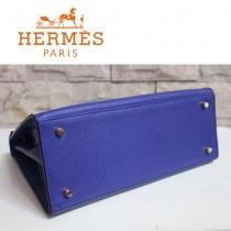 HERMES 6108-23  新款時尚爆款人氣深藍色女士掌紋包金扣