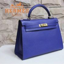 HERMES 6108-23  新款時尚爆款人氣深藍色女士掌紋包金扣