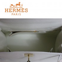 HERMES 6108-21 秋冬時尚新款掌紋包白色金扣手提包