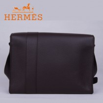 愛馬仕Hermes男包時尚潮流新款單肩包咖啡色1088-1