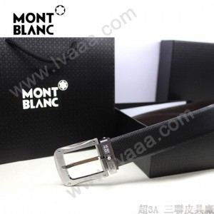 新款萬寶龍真皮皮帶時尚腰帶Montblanc-0004