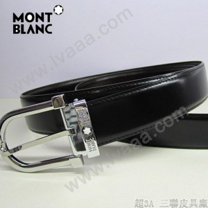 新款萬寶龍真皮皮帶時尚腰帶Montblanc-0014