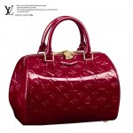 LV M90058 專櫃春夏新款時尚女包 logo印花漆皮小手袋手提包 紅色