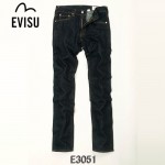 EVISU E3051-01 新款直筒陳冠希同款時尚修身韓版潮男牛仔褲