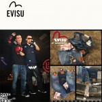 EVISU E6069-01 新款陳冠希同款複古懷舊韓版直筒男士牛仔褲子