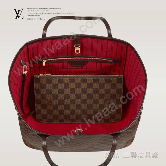 N41358 中號購物袋內裡與肩帶比例