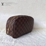 LV N47527-4 新款休閒咖啡棋盤格男女款通用包手拿包化妝包