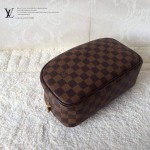 LV N47527-4 新款休閒咖啡棋盤格男女款通用包手拿包化妝包
