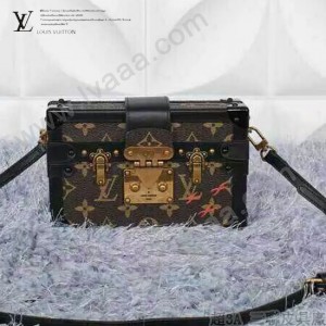 LV M94219 歐美復古范冰冰同款限量版mini行李箱手拿單肩包