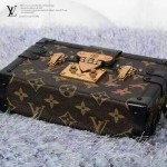 LV M94219 歐美復古范冰冰同款限量版mini行李箱手拿單肩包