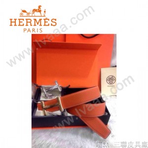 HERMES 0095 愛馬仕原版皮皮帶奢華禮盒