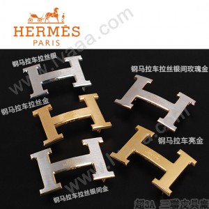 HERMES 0104 愛馬仕多色原版皮皮帶H扣頭