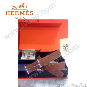 HERMES 0033 愛馬仕潮流百搭原版皮皮帶奢華禮盒