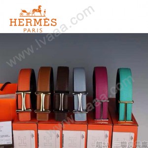 HERMES 0020 愛馬仕H字扣多色原版皮皮帶