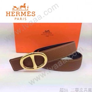 HERMES 0075 愛馬仕潮流百搭原版皮皮帶