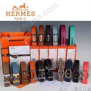 HERMES 0111 愛馬仕多色H扣原版皮皮帶