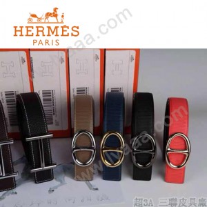 HERMES 0154 愛馬仕多色扣頭原版皮皮帶