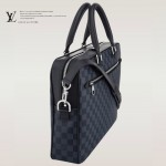 LV M41347 新款時尚潮流格子商務肩背包男包公文包
