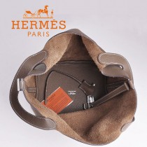 HERMES 8616-2 早春新款時尚歐美深灰色萊藍包女士手提包
