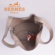 HERMES 8616 早春新款時尚歐美灰色萊藍包女士手提包