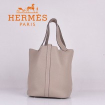 HERMES 8615-2 早春新款時尚歐美灰色萊藍包女士手提包