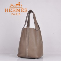 HERMES 8616-2 早春新款時尚歐美深灰色萊藍包女士手提包