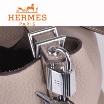 HERMES 8615-2 早春新款時尚歐美灰色萊藍包女士手提包