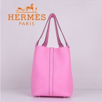 HERMES 8616-4 早春新款時尚歐美櫻花粉色萊藍包女士手提包