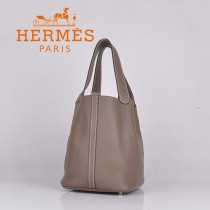 HERMES 8615-3 早春新款時尚歐美深灰色萊藍包女士手提包