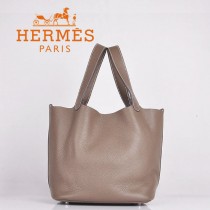 HERMES 8616-2 早春新款時尚歐美深灰色萊藍包女士手提包