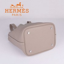 HERMES 8615-2 早春新款時尚歐美灰色萊藍包女士手提包