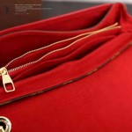 LV M41201-2 名媛必備新款PALLAS CHAIN系列櫻桃紅原版皮單肩晚宴包手拿包