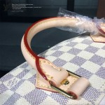 LV N41002-2 時尚經典新款女士SPEEDY 30白色棋盤格原版皮波士頓包