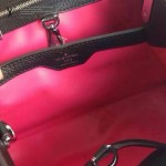 LV M94519-5 春夏專櫃新款Capucines BB黑色原版皮手提單肩包