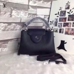 LV M94519-5 春夏專櫃新款Capucines BB黑色原版皮手提單肩包