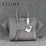 CELINE 88033-24 新款大牌碳灰原版皮（超纖裏）小牛皮女士時尚手提蝙蝠包