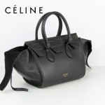 CELINE 88093 新款女士黑色鳄魚紋配黑色法拉利（小號）女包手提包蝙蝠包