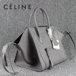 CELINE 88033-24 新款大牌碳灰原版皮（超纖裏）小牛皮女士時尚手提蝙蝠包