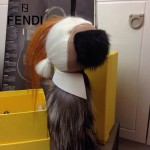 FENDI 05 潮人必備人氣熱銷款老佛爺同款限量版真貂毛手工製作橙色毛公仔吊飾
