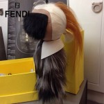 FENDI 05 潮人必備人氣熱銷款老佛爺同款限量版真貂毛手工製作橙色毛公仔吊飾