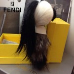 FENDI 10 潮人必備人氣熱銷款老佛爺同款限量版真貂毛手工製作黑色毛公仔吊飾