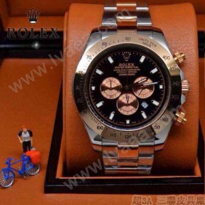 ROLEX-010-2 歐美新款宇宙型迪通拿間玫瑰金系列大錶盤鋼帶款腕錶