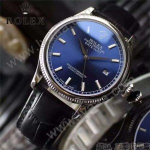ROLEX-03-4 潮流時尚Datejust系列日誌型藍寶石鏡面皮帶款腕錶