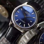 ROLEX-03-4 潮流時尚Datejust系列日誌型藍寶石鏡面皮帶款腕錶